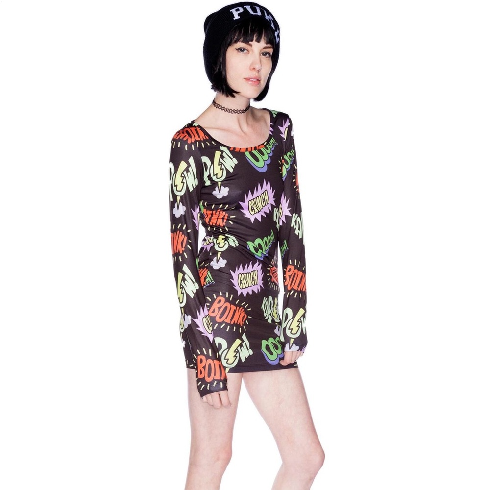 Lazy Oaf Kapow Bodycon Dress